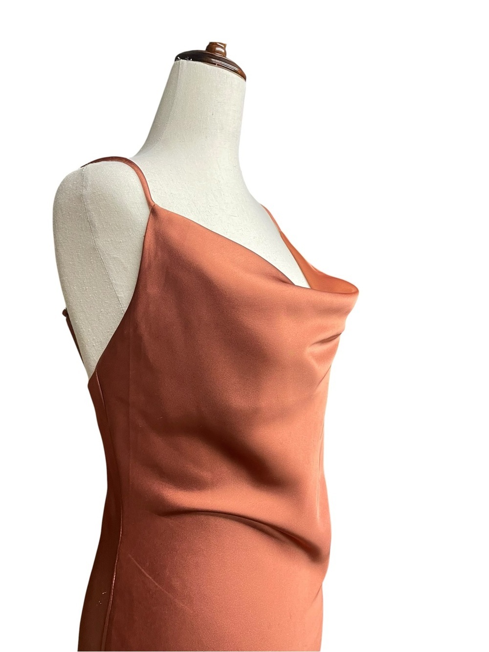 Petal & Pup Cyprus Satin Slipdress Color Rust Size 4 - Picture 6 of 13